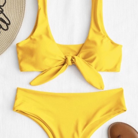 Zaful Other - zaful yellow bikini